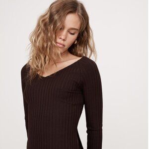 Banana Republic Ribbed V-Neck Sweater